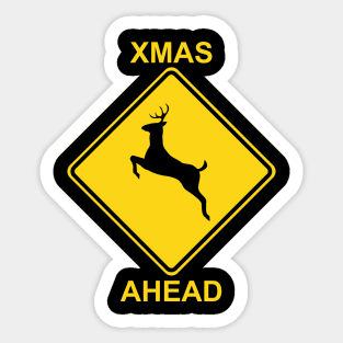 Warning - Xmas Ahead Sticker